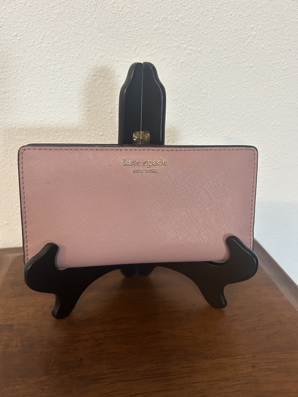 kate spade pink saffiano wallet